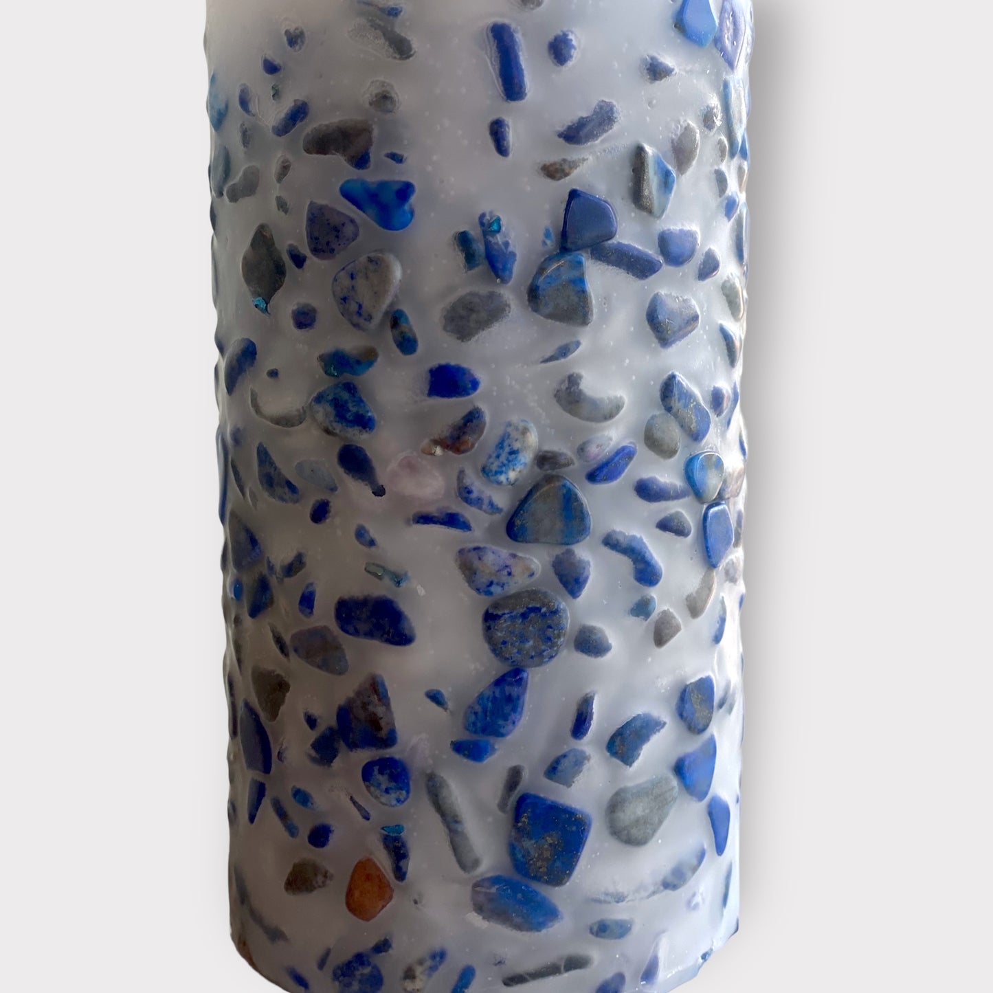 Lapis Lazuli Pillar Candle - Mineral Collection