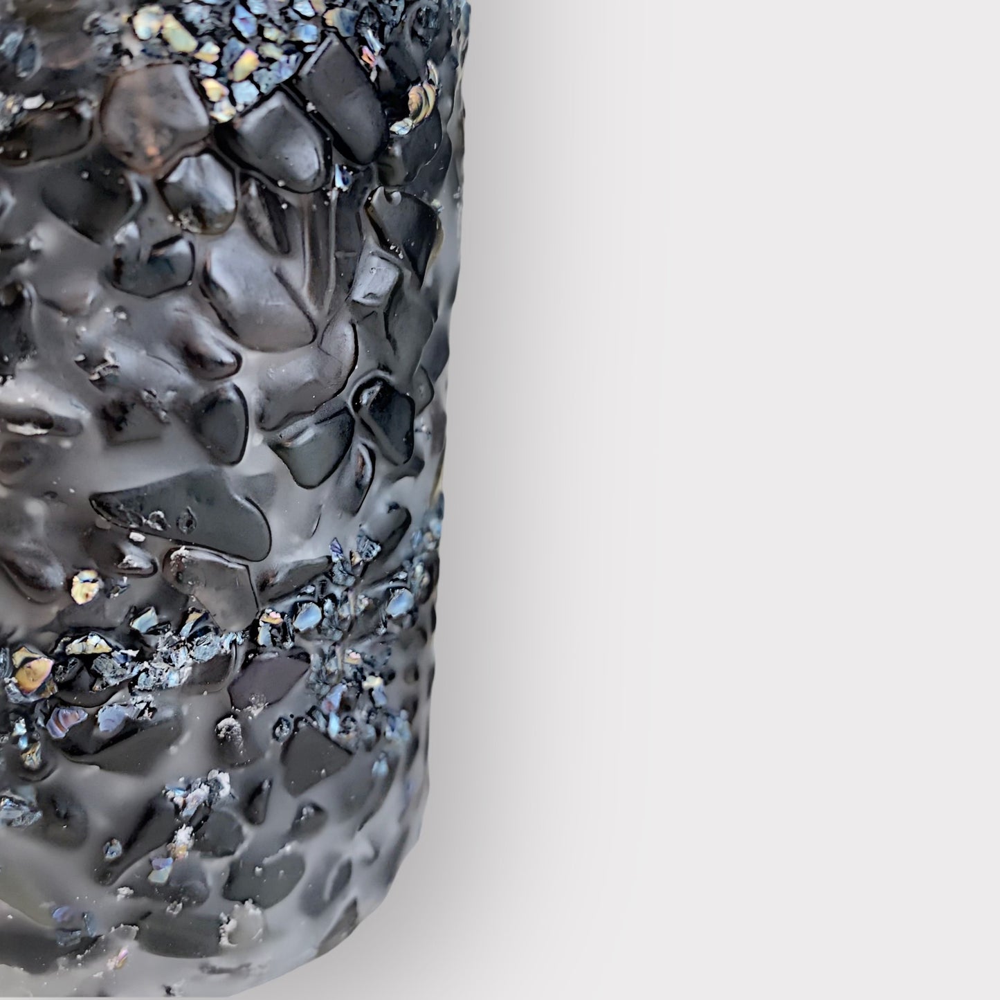 Obsidian Pillar Candle - Mineral Collection